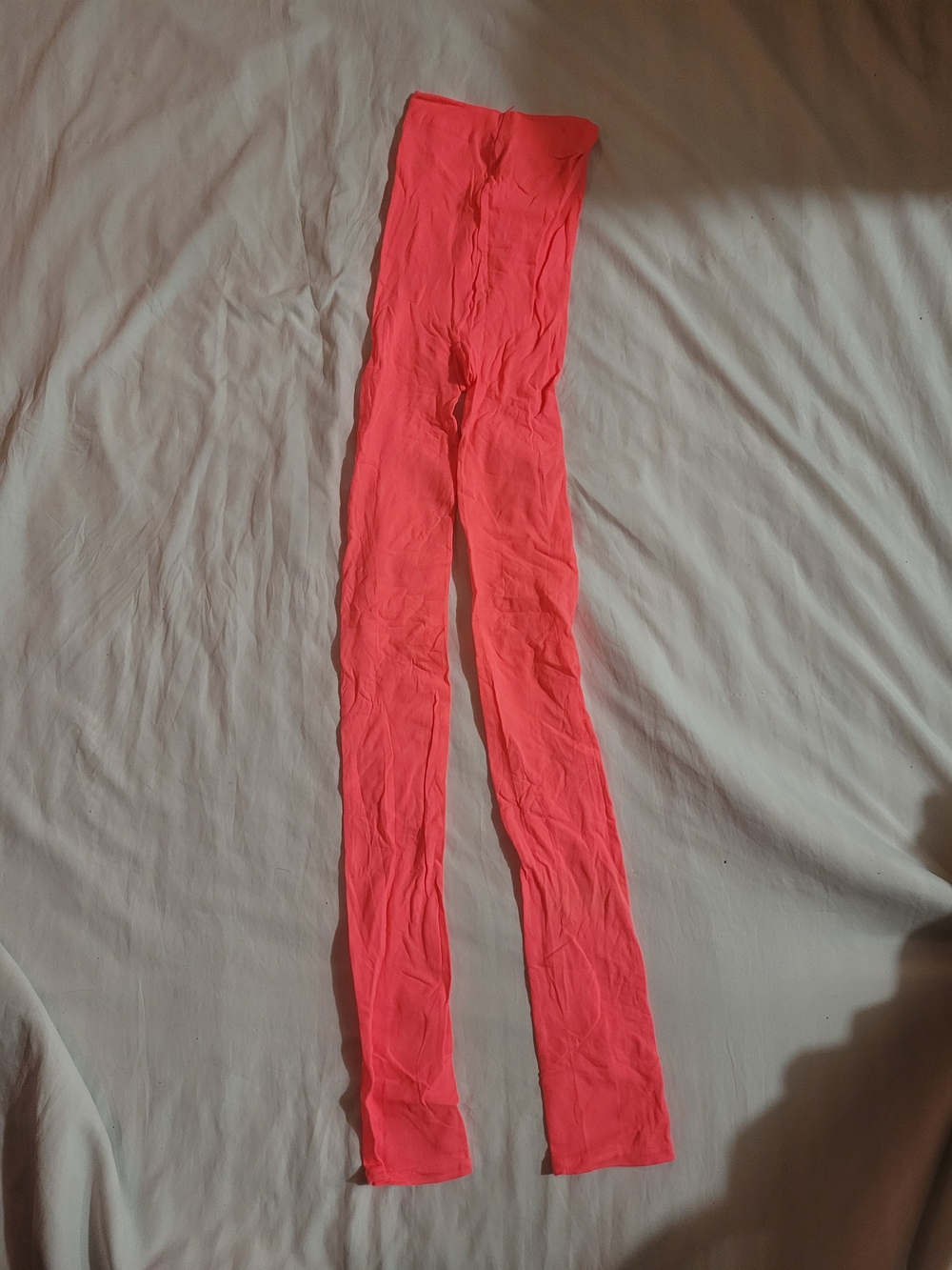 H&M Neon Coral Pink Stretch Leggings